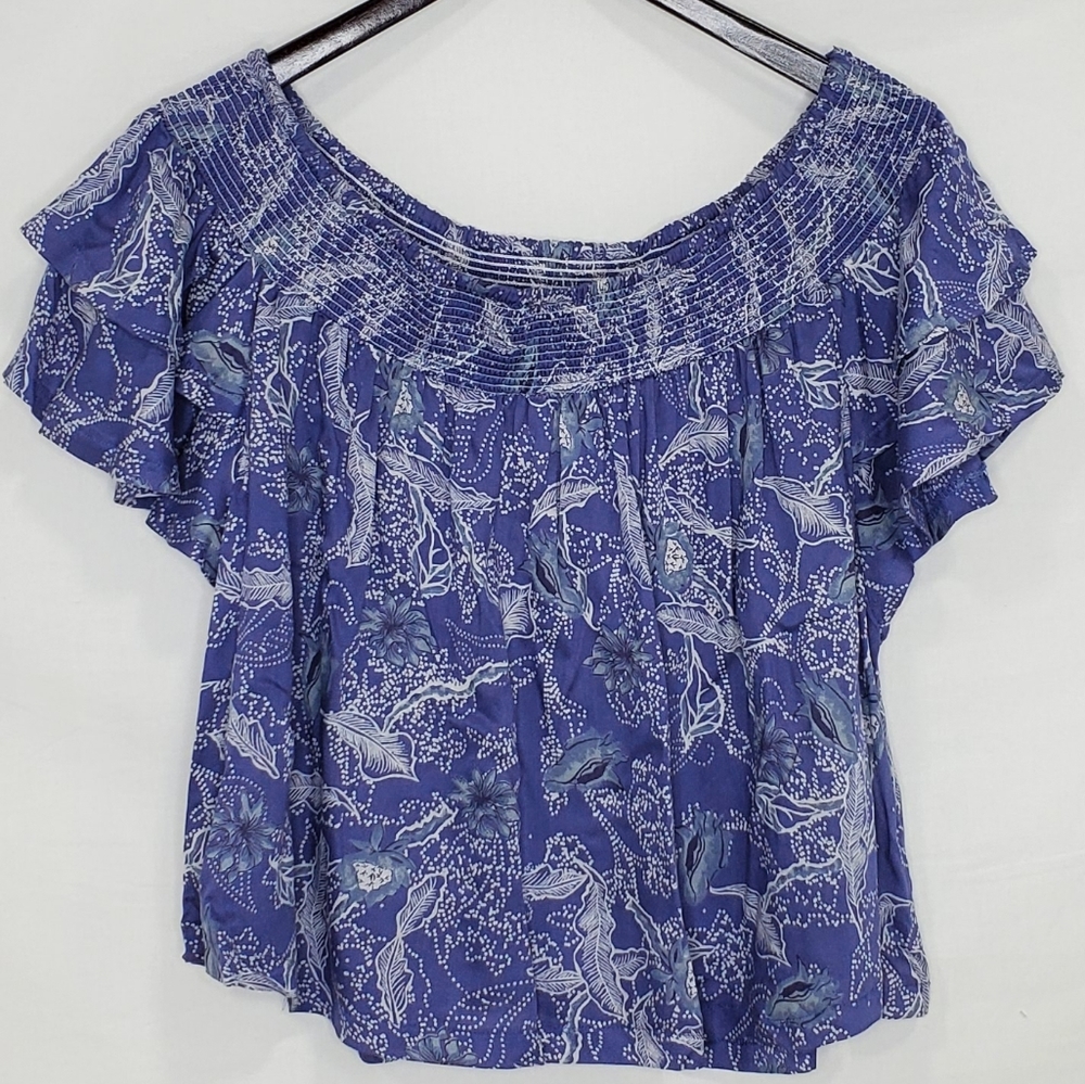 Bohome Ruffled Off The Shoulder Blouse